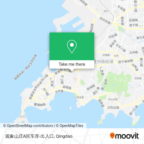 观象山庄A区车库-出入口 map