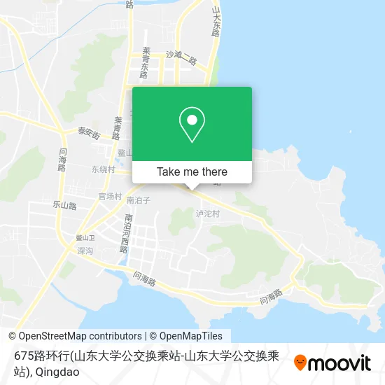675路环行(山东大学公交换乘站-山东大学公交换乘站) map