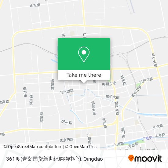 361度(青岛国货新世纪购物中心) map