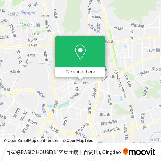 百家好BASIC HOUSE(维客集团崂山百货店) map