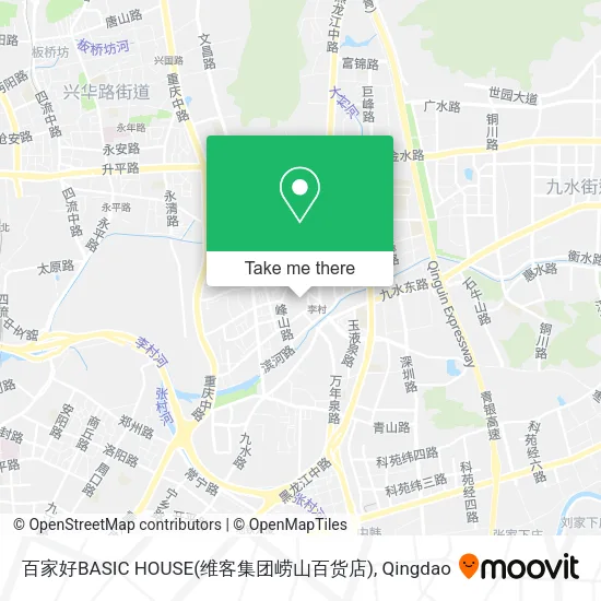 百家好BASIC HOUSE(维客集团崂山百货店) map