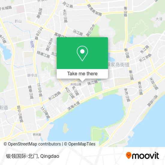 银领国际-北门 map
