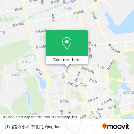 江山路西小区-东北门 map