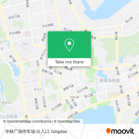 华林广场停车场-出入口 map