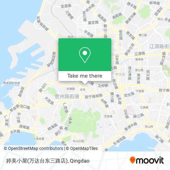 婷美小屋(万达台东三路店) map