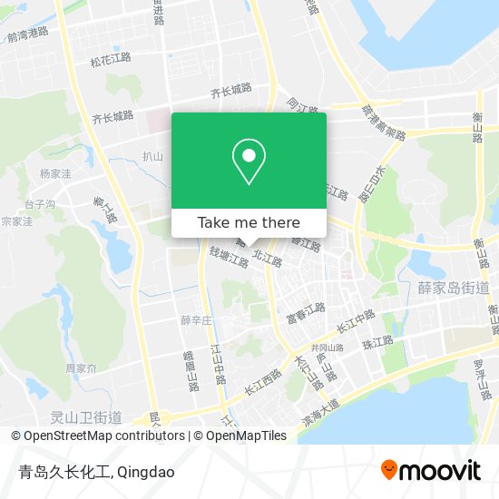 青岛久长化工 map