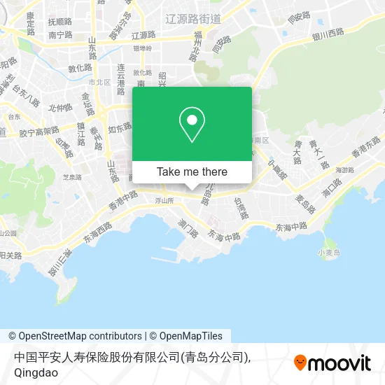 中国平安人寿保险股份有限公司(青岛分公司) map
