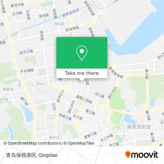 青岛保税港区 map