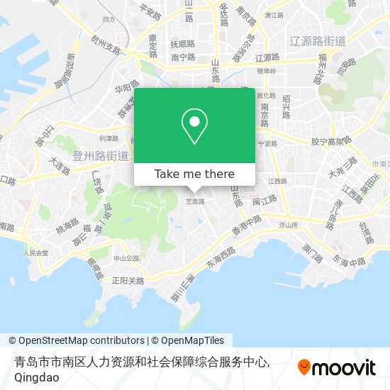 青岛市市南区人力资源和社会保障综合服务中心 map