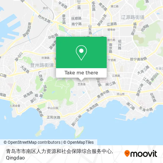 青岛市市南区人力资源和社会保障综合服务中心 map