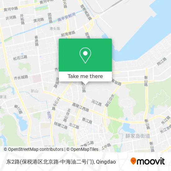 东2路(保税港区北京路-中海油二号门) map