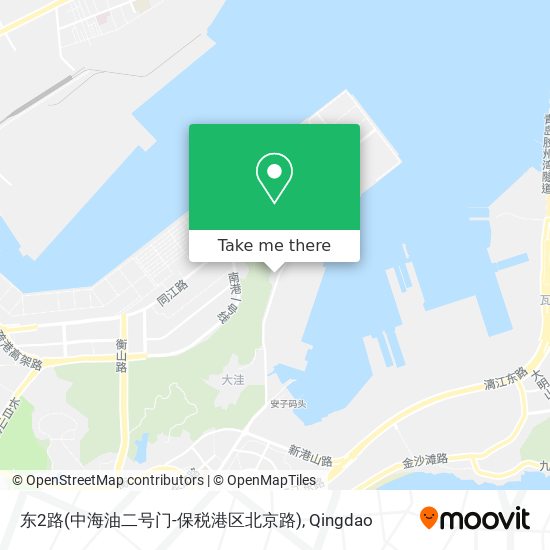 东2路(中海油二号门-保税港区北京路) map