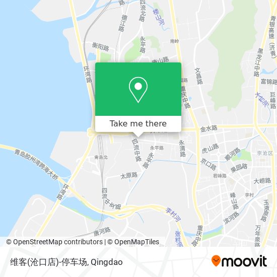 维客(沧口店)-停车场 map