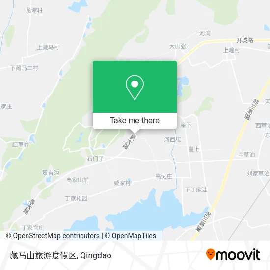藏马山旅游度假区 map