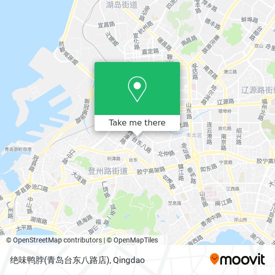 绝味鸭脖(青岛台东八路店) map