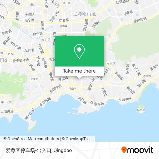 爱尊客停车场-出入口 map