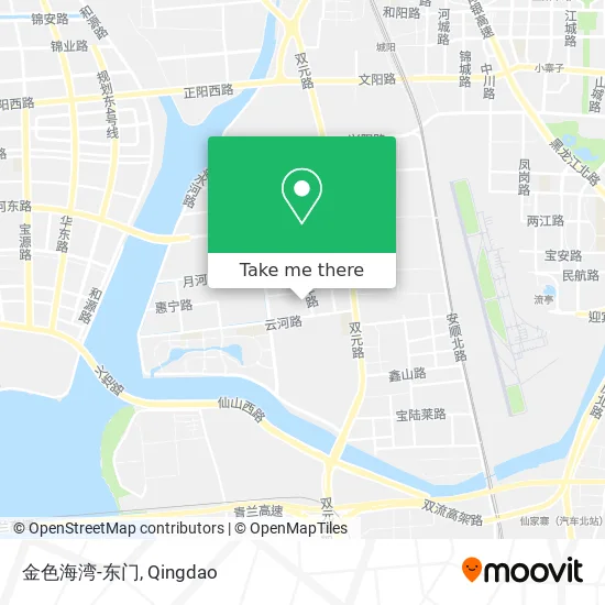 金色海湾-东门 map