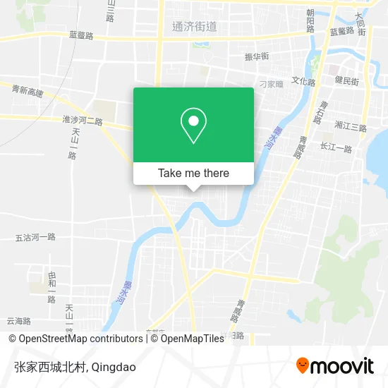 张家西城北村 map