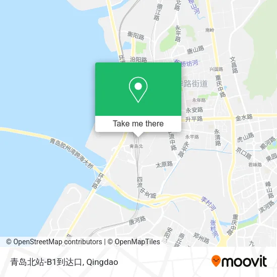 青岛北站-B1到达口 map