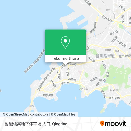 鲁能领寓地下停车场-入口 map