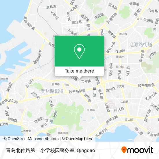 青岛北仲路第一小学校园警务室 map