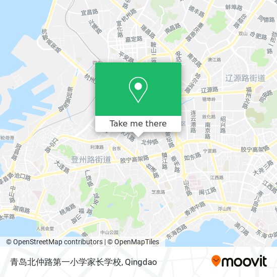 青岛北仲路第一小学家长学校 map