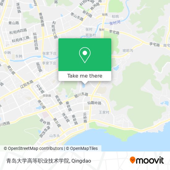 青岛大学高等职业技术学院 map