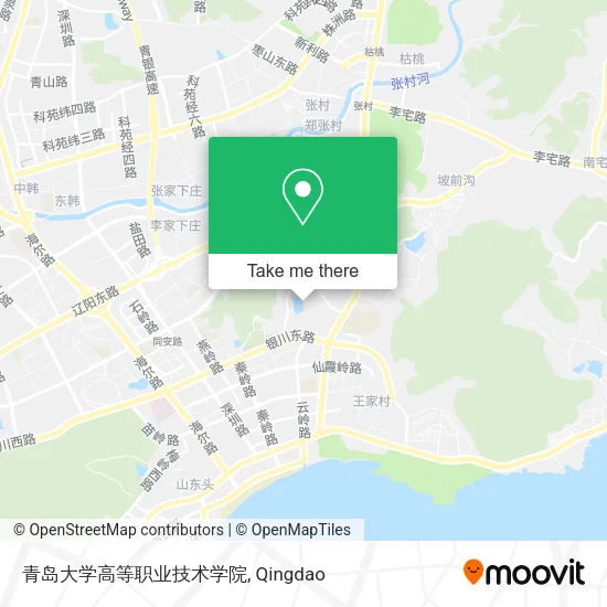 青岛大学高等职业技术学院 map