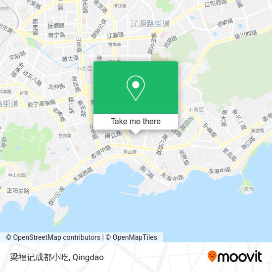 梁福记成都小吃 map