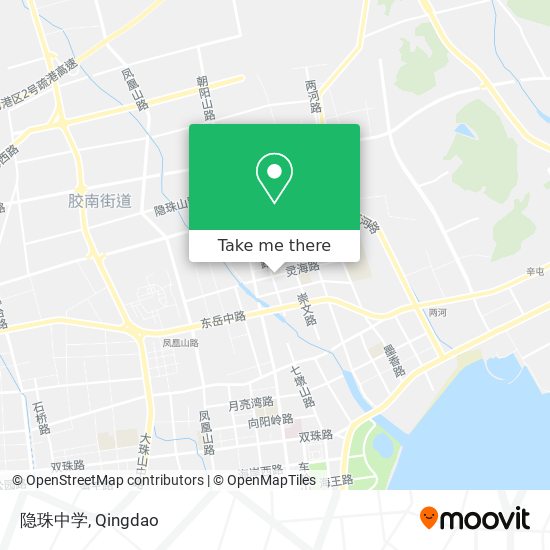 隐珠中学 map