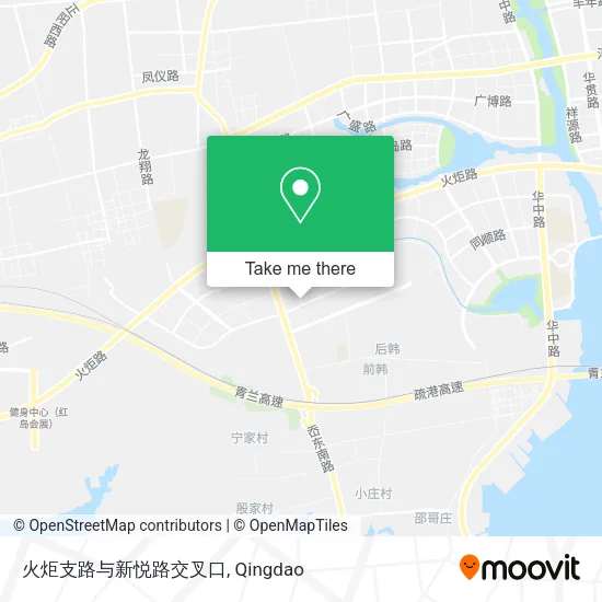 火炬支路与新悦路交叉口 map