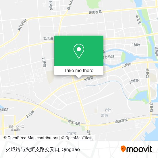 火炬路与火炬支路交叉口 map