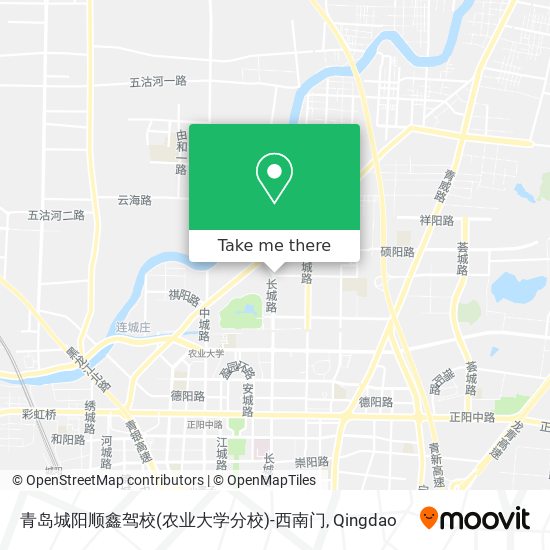 青岛城阳顺鑫驾校(农业大学分校)-西南门 map