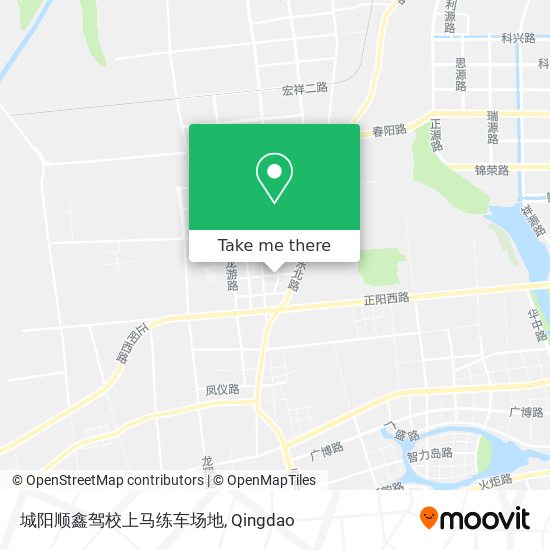 城阳顺鑫驾校上马练车场地 map