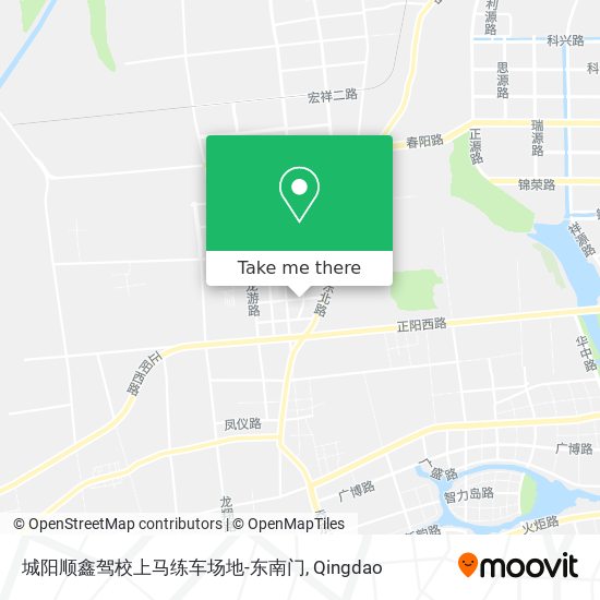 城阳顺鑫驾校上马练车场地-东南门 map
