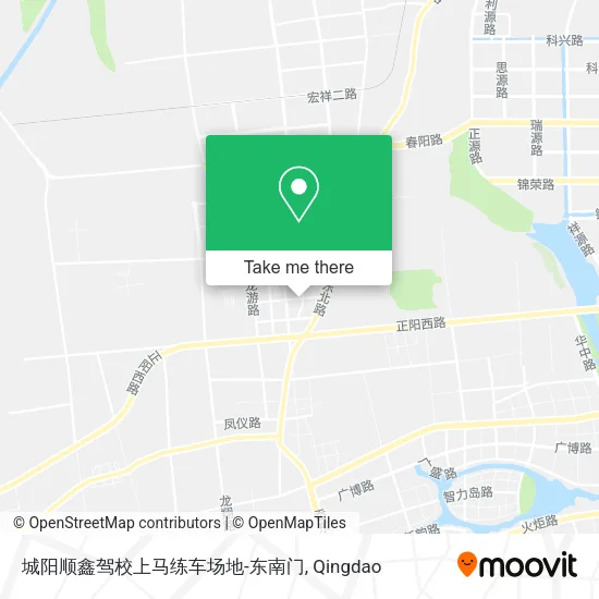 城阳顺鑫驾校上马练车场地-东南门 map