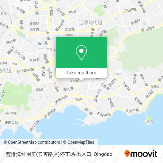 蓝港海鲜厨房(云霄路店)停车场-出入口 map