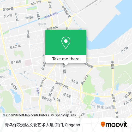 青岛保税港区文化艺术大厦-东门 map