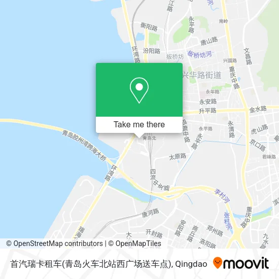 首汽瑞卡租车(青岛火车北站西广场送车点) map