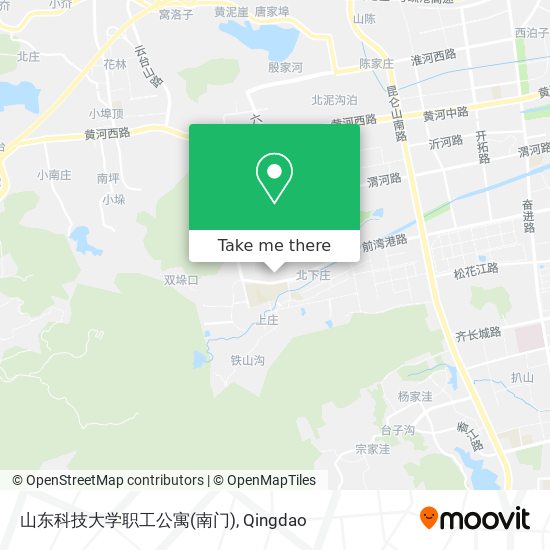 山东科技大学职工公寓(南门) map