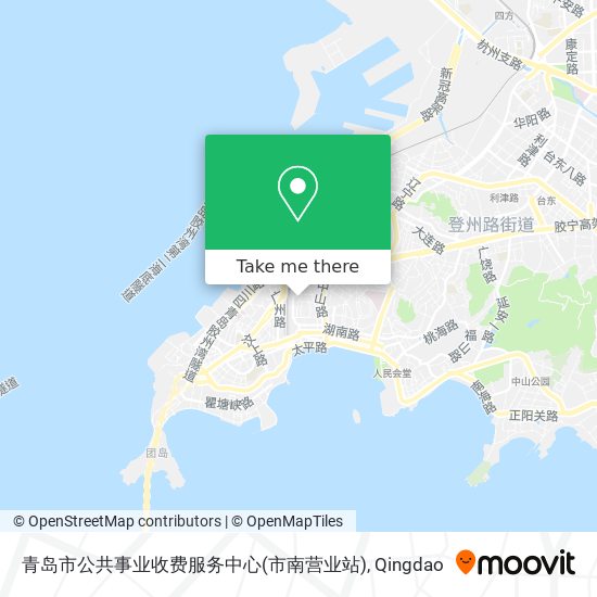 青岛市公共事业收费服务中心(市南营业站) map