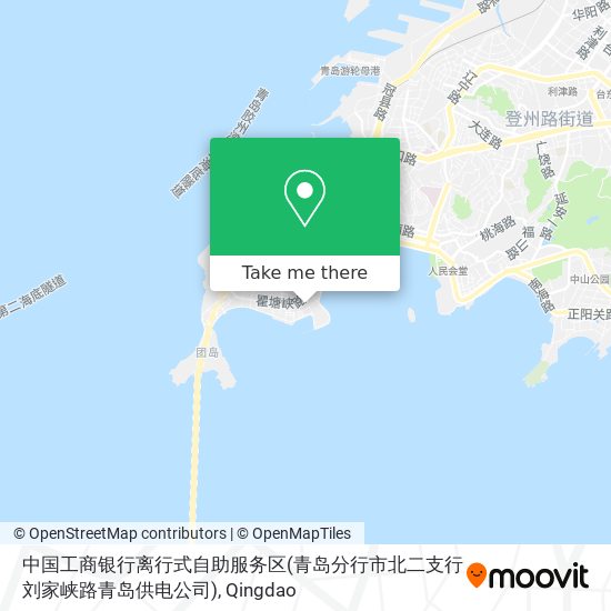 中国工商银行离行式自助服务区(青岛分行市北二支行刘家峡路青岛供电公司) map