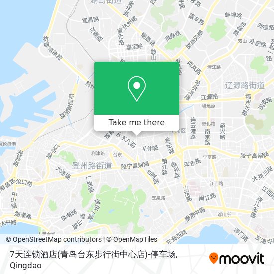 7天连锁酒店(青岛台东步行街中心店)-停车场 map