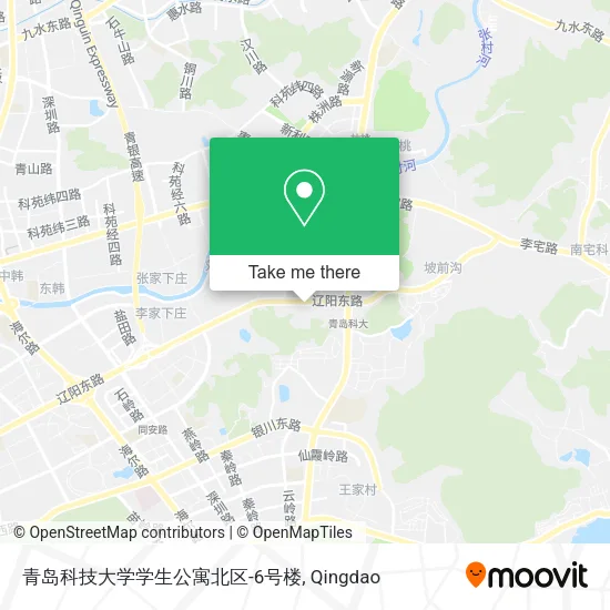 青岛科技大学学生公寓北区-6号楼 map