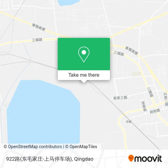 922路(东毛家庄-上马停车场) map