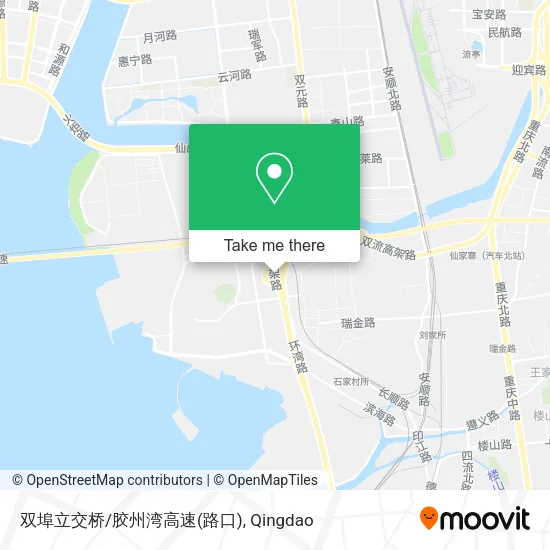 双埠立交桥/胶州湾高速(路口) map