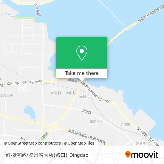 红柳河路/胶州湾大桥(路口) map