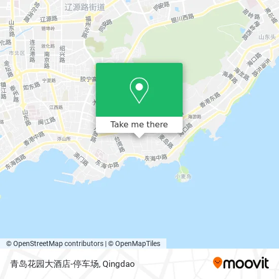 青岛花园大酒店-停车场 map