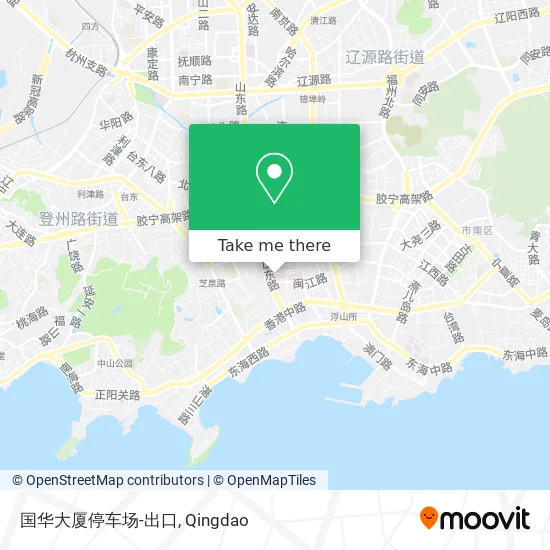 国华大厦停车场-出口 map