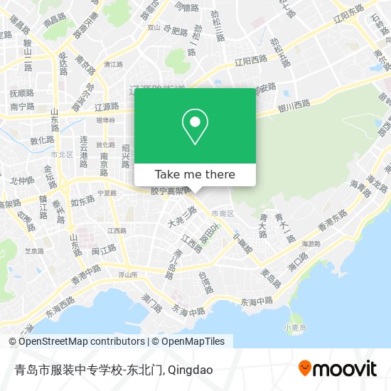 青岛市服装中专学校-东北门 map